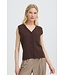 b.young BYOTARI Slipover Java – Mouwloos dames vest met knopen