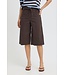 b.young BYLUPINA Shorts Java – Dames denim bermuda met wijde pijpen