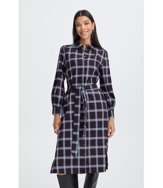 b.young BYFLANNY Shirt Dress - Fig Check