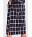 b.young BYFLANNY Shirt Dress Fig Check – Geruite katoenen midi hemdjurk