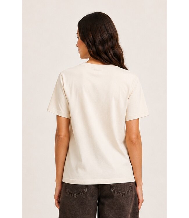 b.young BYSOBBE Printed T-Shirt Birch – Dames T-shirt met grafische print