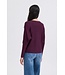 b.young BYMMORLA Bat Jumper Fig – Dames trui met vleermuismouwen