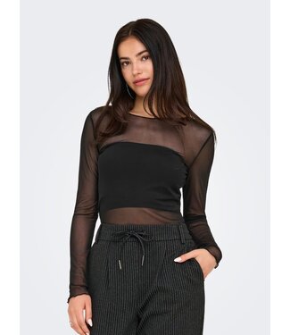 JDY JDYELSA New Life O-Neck Top - Black