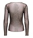 JDY JDYELSA New Life O-Neck Top Coffee Bean LEO – Dames mesh top met luipaardprint