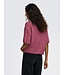JDY JDYDICTE O-Neck Pull Deco Rose – Dames gebreide trui met halflange mouwen