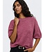 JDY JDYDICTE O-Neck Pull Deco Rose – Dames gebreide trui met halflange mouwen