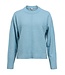 Object OBJJUNO O-Neck Pullover Blue Shadow – Dames gebreide trui loose fit