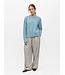Object OBJJUNO O-Neck Pullover Blue Shadow – Dames gebreide trui loose fit
