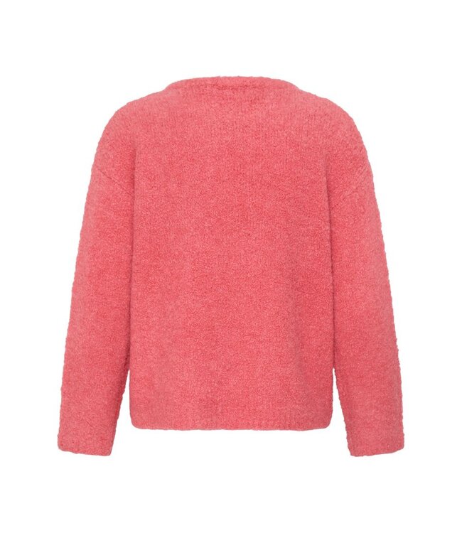 ICHI IHSARISA Pullover Fruit Dove – Dames bouclé trui relaxed fit