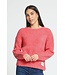 ICHI IHSARISA Pullover Fruit Dove – Dames bouclé trui relaxed fit