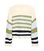 ICHI IHBOSELE Pullover Birch Blue Stripe – Zachte gestreepte damestrui