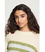 ICHI IHBOSELE Pullover Birch Blue Stripe – Zachte gestreepte damestrui