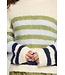 ICHI IHBOSELE Pullover Birch Blue Stripe – Zachte gestreepte damestrui