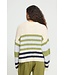 ICHI IHBOSELE Pullover Birch Blue Stripe – Zachte gestreepte damestrui