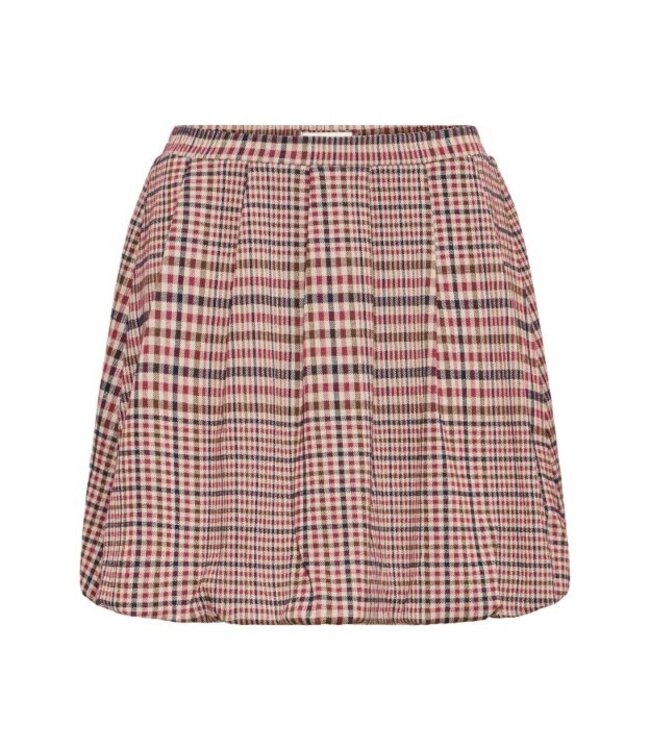 ICHI IHKATE Checkit Skirt Big Check – Geruite damesrok met plooien