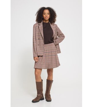 ICHI IHKATE Checkit Skirt - Big Check/Red