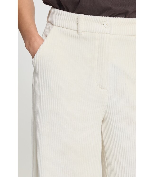 ICHI ICHI IHTAMARY Pant Birch – Dames corduroy broek met wijde pijpen