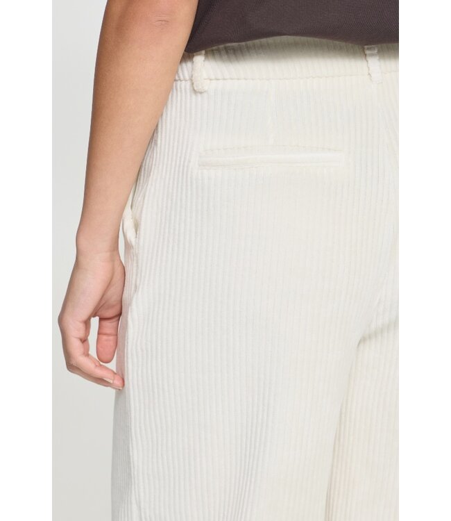 ICHI ICHI IHTAMARY Pant Birch – Dames corduroy broek met wijde pijpen