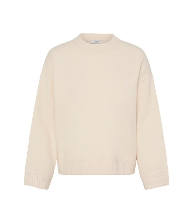 b.young b.young BYOTARI Jumper 3 Birch – Dames trui met losse pasvorm