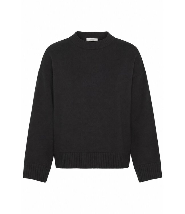 b.young b.young BYOTARI Jumper 3 Meteorite/Black – Donkere damestrui met losse pasvorm