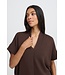 b.young b.young BYPUSTI V-Neck Vest Java – Bruine dames top met V-hals