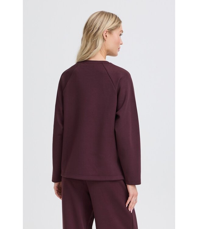 b.young b.young BYPUSTI Raglan Pull Fudge – Zachte dames pull met raglanmouwen