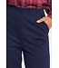 ICHI ICHI IHKATE Wide Pant 2 Maritime Blue – Dames broek met wijde pijpen