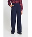 ICHI ICHI IHKATE Wide Pant 2 Maritime Blue – Dames broek met wijde pijpen