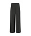 ICHI ICHI IHKATE Twillish Wide Pant Rosin-Black/Green – Dames broek met wijde pijpen