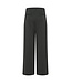 ICHI ICHI IHKATE Twillish Wide Pant Rosin-Black/Green – Dames broek met wijde pijpen