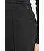 ICHI ICHI IHKATE Twillish Wide Pant Rosin-Black/Green – Dames broek met wijde pijpen