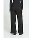 ICHI ICHI IHKATE Twillish Wide Pant Rosin-Black/Green – Dames broek met wijde pijpen