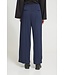 ICHI ICHI IHKATE Twillish Wide Pant Maritime Blue/Black – Blauwe--Zwart gestreepte broek met wijde pijpen