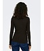 JDY JDY JDYFRANSISKA Life Hi-Neck Top Black Coffee – Bruine ribtop met hoge hals