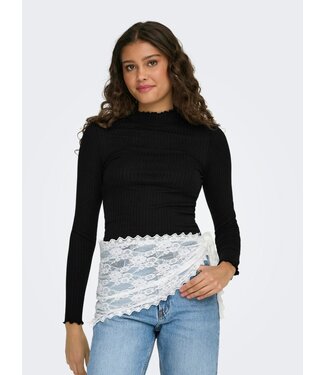 JDY JDYFRANSISKA Life Hi-Neck Top - Black