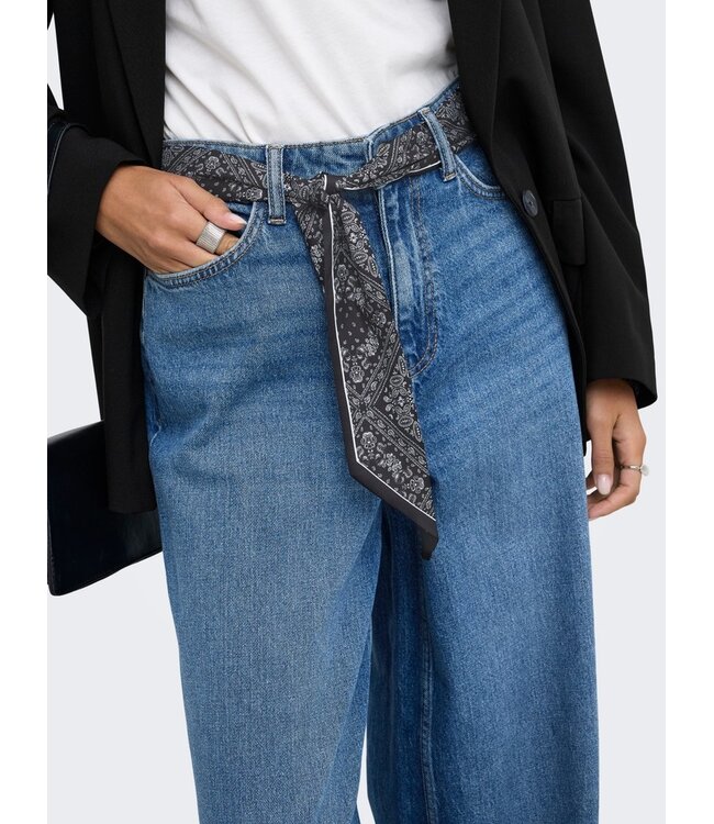 JDY JDYVERA X-Wide Scarf Jeans Medium Blue Denim – Wijde jeans met sjaal