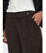 JDY JDYGEGGO Corduroy Pant Coffee Bean – Bruine ribfluwelen broek met wijde pijpen