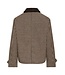 JDY JDYVALERIE Check Jacket Iced Coffee – Geruite damesjas met corduroy kraag