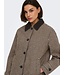 JDY JDYVALERIE Check Jacket Iced Coffee – Geruite damesjas met corduroy kraag