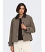 JDY JDYVALERIE Check Jacket Iced Coffee – Geruite damesjas met corduroy kraag