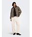 JDY JDYVALERIE Check Jacket Iced Coffee – Geruite damesjas met corduroy kraag