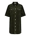 JDY JDYSHIRAZ Button Dress Forest Night – Groene corduroy overhemdjurk