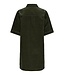 JDY JDYSHIRAZ Button Dress Forest Night – Groene corduroy overhemdjurk