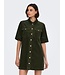 JDY JDYSHIRAZ Button Dress Forest Night – Groene corduroy overhemdjurk