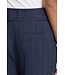 ICHI IHKATE Pinelle Wide Pant Dark Blue – Wijde krijtstreepbroek met strikceintuur