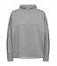 Freequent FQBRODY Sweatshirt Medium Grey Melange – Zachte loose fit pull met hoge hals