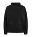 Freequent FQBRODY Sweatshirt Black – Zwarte loose fit pull met hoge hals