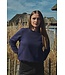 Freequent FQKAMELA Pullover Nightshade – Donkerpaarse sweatshirt met borduursel