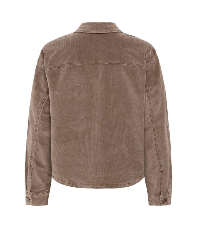 CREAM CRBrady Corduroy Shirtjacket Brown Lentil – Bruin ribfluwelen hemdjasje