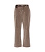 CREAM CRBrady Corduroy Pant Brown Lentil – Rechte ribfluwelen damesbroek met riem
